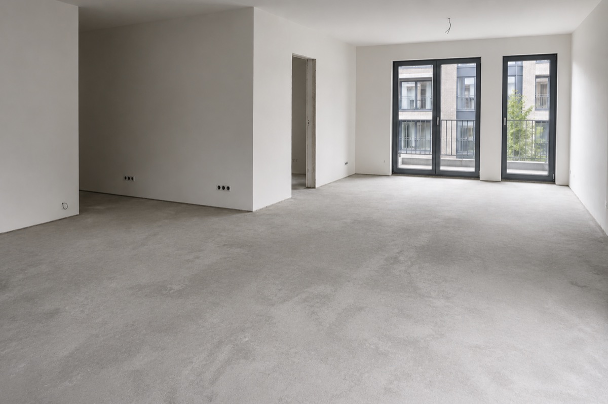 Rohboden vor der Designboden-Verlegung